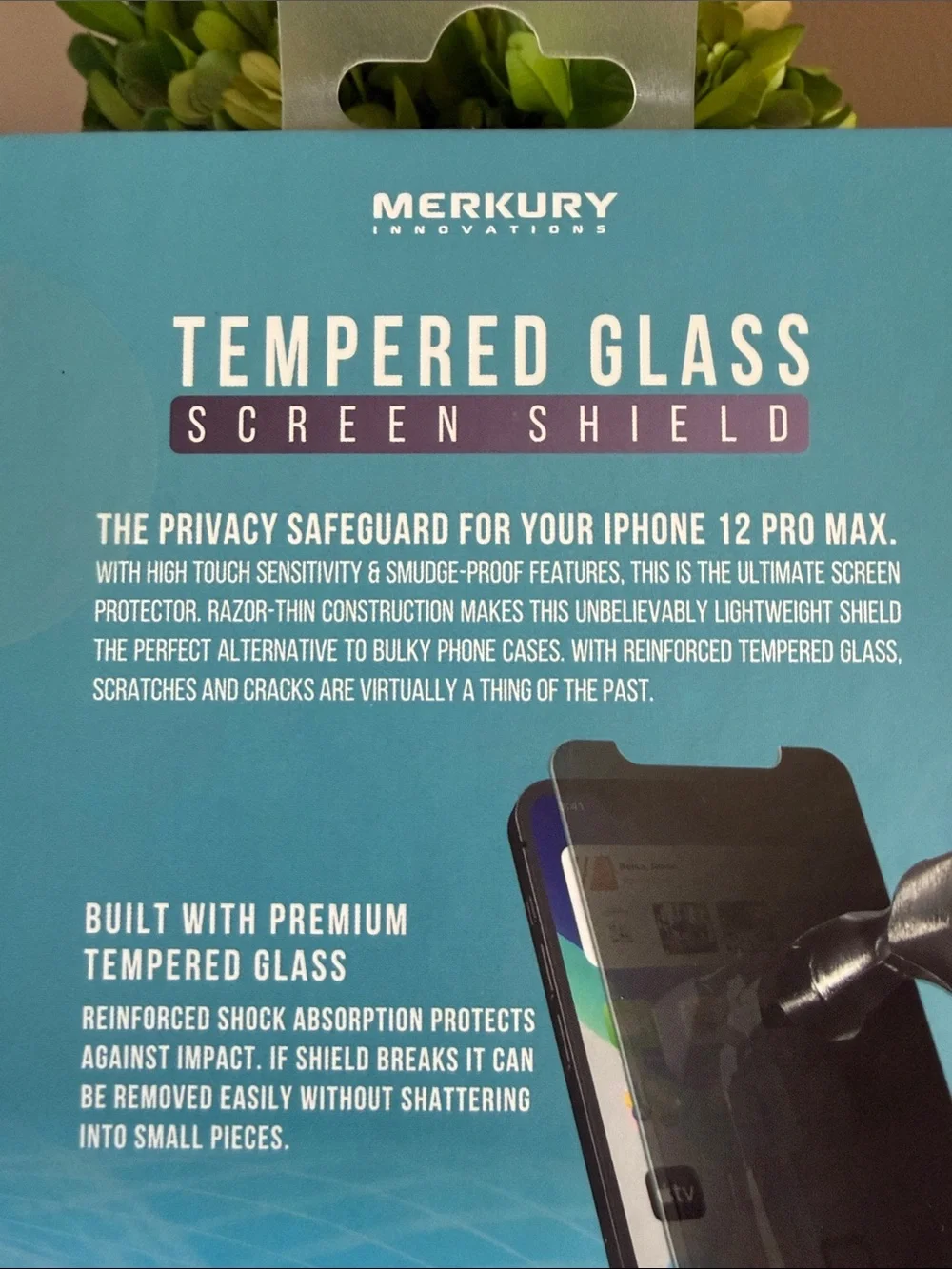 MERKURY INNOVATIONS✨TEMPERED GLASS SCREEN SHIELD✨ iPhone 12 Pro Max🌟BNIB🌟